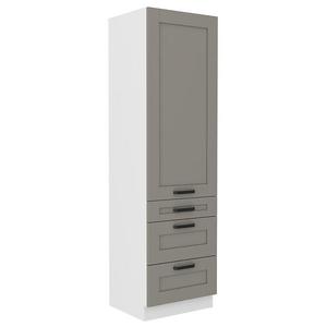 Kuchynská skrinka Luna claygrey/biela 60DKS-210 3S 1F vyobraziť