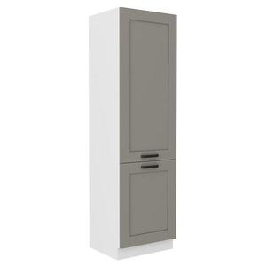 Kuchynská skrinka Luna claygrey/biela 60DK-210 2F vyobraziť