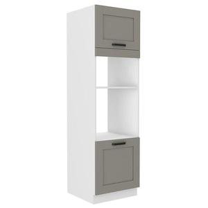 Kuchynská skrinka Luna claygrey/biela 60DMP-210 2F vyobraziť