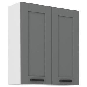 Kuchynská skrinka Luna dustgrey/biela 80G-90 2F vyobraziť