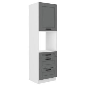 Kuchynská skrinka Luna dustgrey/biela 60DPS-210 3S 1F vyobraziť