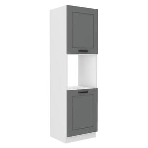 Kuchynská skrinka Luna dustgrey/biela 60DP-210 2F vyobraziť
