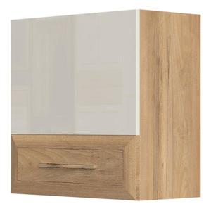 Závesná skrinka Gala VK55-1K/GL lakované pacific walnut/beige vyobraziť
