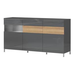 Komoda Onyx K170-3KS1F/ON lakované anthracite/pacific walnut vyobraziť