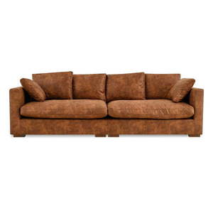 Koňakovohnedá pohovka 266 cm Comfy – Scandic vyobraziť