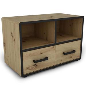 Komoda Capannoli 70 2s dub artisan/čierna vyobraziť