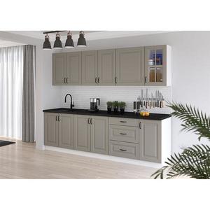 Kuchynská linka Stilo claygrey/biela 260 bez dosku vyobraziť