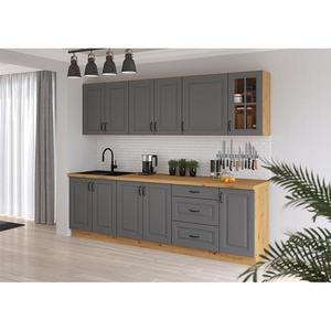 Kuchynská linka Stilo dustgrey/artisan 260 bez dosku vyobraziť