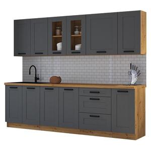 Kuchynská linka Luna dustgrey/artisan 260 bez dosku vyobraziť