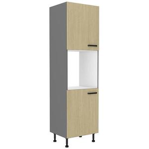 Kuchynská skrinka SCANDI jedľa/antracitová 60dp-215 2f vyobraziť