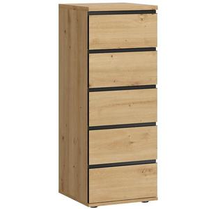 Komoda Naxos 5s dub artisan/dub artisan čierna mat vyobraziť