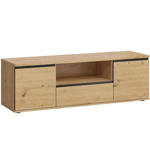TV stolík Naxos 05 dub artisan/dub artisan čierna mat vyobraziť