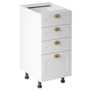 Kuchynská skrinka linea d40s4 white vyobraziť