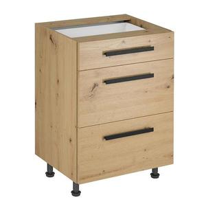 Skrinka do kuchyne Langen d60s3 úchyt dub artisan vyobraziť