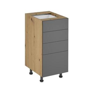 Skrinka do kuchyne Langen d40s4 push grey vyobraziť