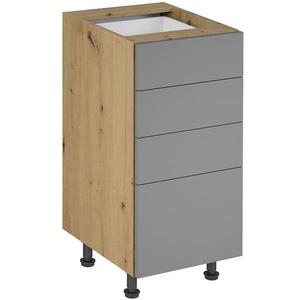 Kuchynská skrinka Langen D40S4 push beige vyobraziť