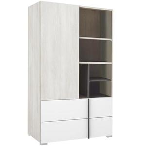 Regál Remo RM6 dub wilton/biela/antracit vyobraziť