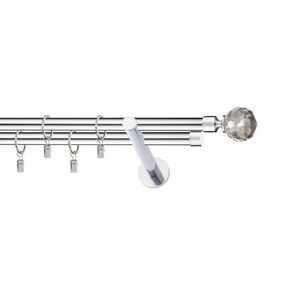 Garniža II stylus fi 19 chróm 240 cm guľa crystal vyobraziť