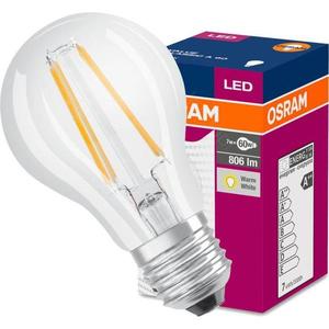 Žiarovka OSRAM LED Fila Value CL A60 E27 7W 60W 806LM 827 vyobraziť