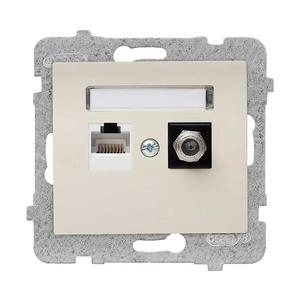 Sieťová a Anténová Zásuvka F GPKA-D/M.JB RJ45 Sigma vyobraziť