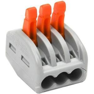 Bezskrutková svorka s páčkami 3 x 4, 0 mm (222-413) vyobraziť