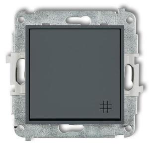 Vypínač krížový 28MWP-6 grafit mat mini vyobraziť