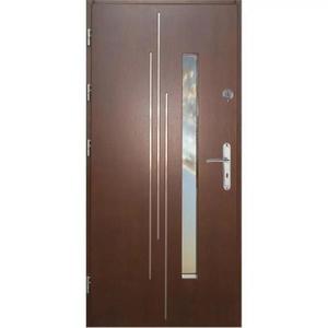 Dvere vchodové WZ 62 90L tmavý orech vyobraziť