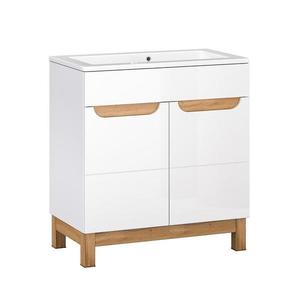 Kúpeľňová skrinka pod umývadlo Bafi 2D 80 cm vyobraziť