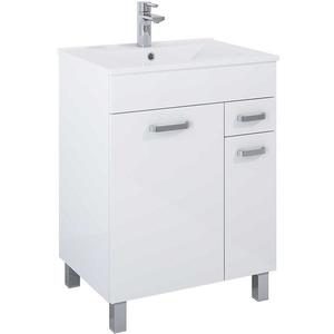 Kúpeľňová skrinka Uno Kyra 60 2D1S white vyobraziť