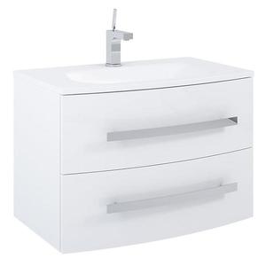 Kúpeľňová skrinka pod umývadlo Perla White 80 2S biela vyobraziť