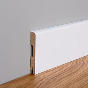 Podlahová lišta MDF FOGE LB1 120 biela polomatná vyobraziť