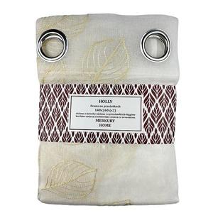 Záclona na priechodkách Holly polyester ecru 140x260 Merkury Home II/22 vyobraziť