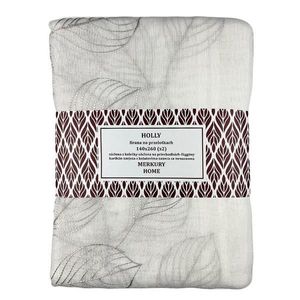 Záclona na priechodkách Holly polyester svetlo sivá 140x260 Merkury Home II/22 vyobraziť