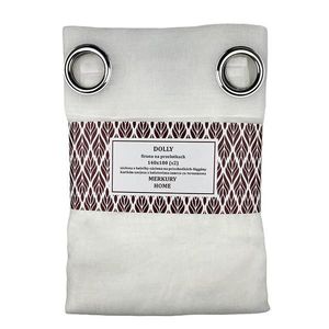 Záclona na priechodkách Dolly polyester ecru 140x180 (x2) Merkury Home vyobraziť