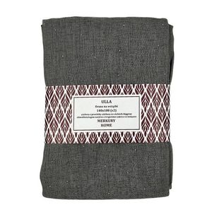 Záclona s provázky Ulla polyester tmavo šedá 140x180 Merkury Home II/22 vyobraziť
