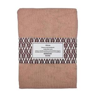 Záclona na priechodkách Ulla polyester svetlo ružový 140x260 Merkury Home II/22 vyobraziť