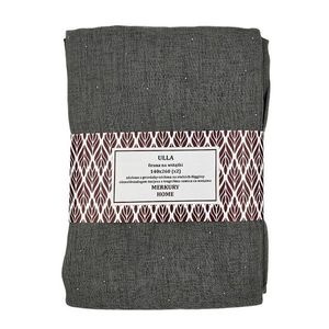 Záclona s provázky Ulla polyester tmavo šedá 140x260 Merkury Home II/22 vyobraziť