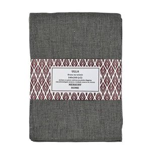 Záclona na páske Ulla polyester tmavo šedá 140x260 Merkury Home II/22 vyobraziť