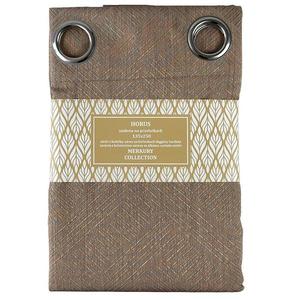 Záves na priechodkách Horus 135x250 hnedá Merkury Home vyobraziť