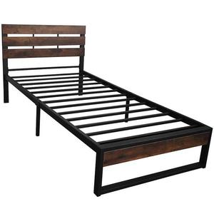 Posteľ David 8255 90 čierna/dark vintage wood vyobraziť