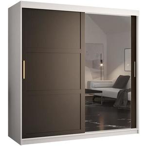 Skriňa Amiro 2 180 biely/čierny vyobraziť