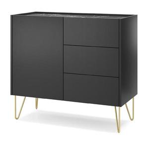 Komoda Harmony KSZ97 čierna grafit/mramor black vyobraziť