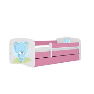 Detská Posteľ. Babydreams+Sz+M Ružová 70x140 Medveď Mod vyobraziť