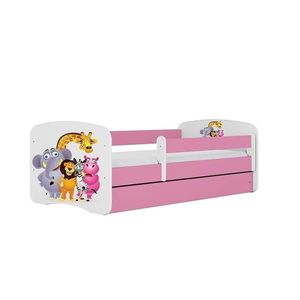 Detská Posteľ. Babydreams+Sz+M Ružová 70x140 Zoo vyobraziť