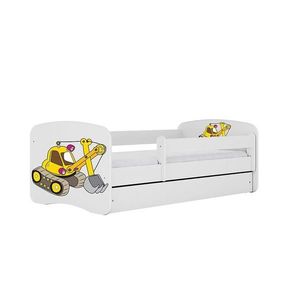 Detská Posteľ. Babydreams+Sz+M Biely 80x160 Rýpadlo vyobraziť