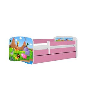 Detská Posteľ. Babydreams+Sz+M Ružová 80x160 Safari vyobraziť