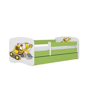 Detská Posteľ. Babydreams+Sz+M Zelená 80x180 Rýpadlo vyobraziť