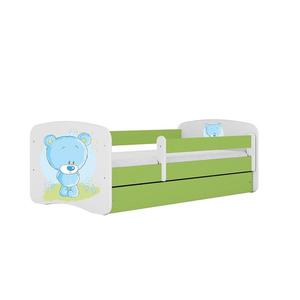 Detská Posteľ. Babydreams+Sz+M Zelená 80x180 Medveď Mod vyobraziť