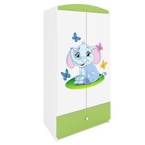 Skriňa Babydreams Zelená – Slon vyobraziť