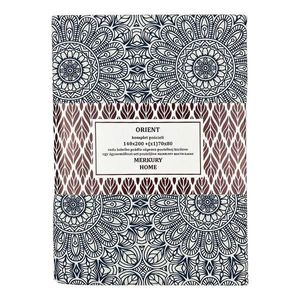 Obliečky Orient bavlna ecru/indigo 140x200 + (1 )70x80 Merkury Home vyobraziť
